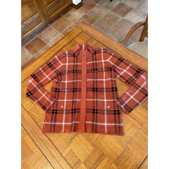 JOIE KNIT ZIP AND BUTTON DOWN JACKET MEDIUM - Picture 1 of 5